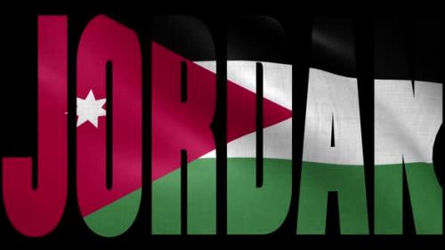 Videohive - Jordan Flag Into Country Name - 38119929
