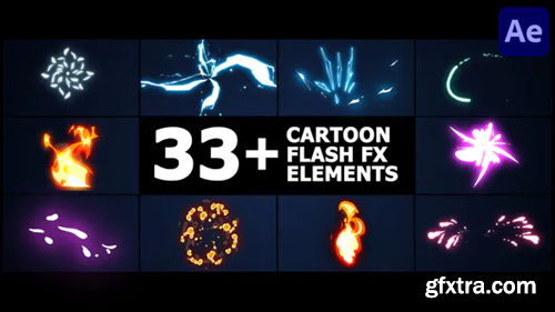 Videohive Cartoon Flash FX Elements Pack for After Effects 38088333