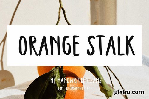 Orange Stalk - Handwritten Sans Font