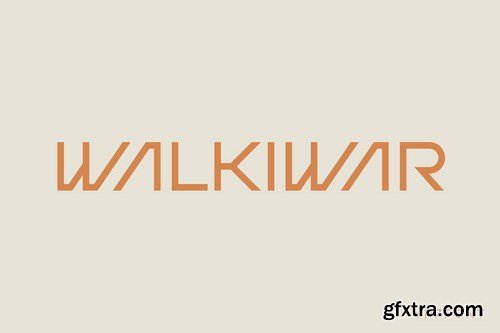 Walkiwar Modern Display Font