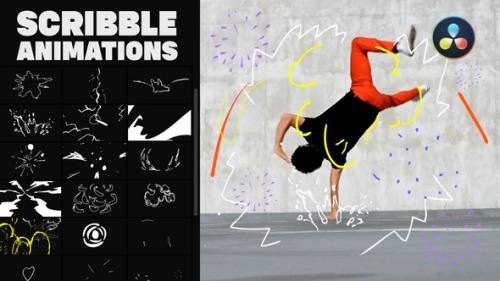 Videohive - Abstract Scribble Animations for DaVinci Resolve - 38163820