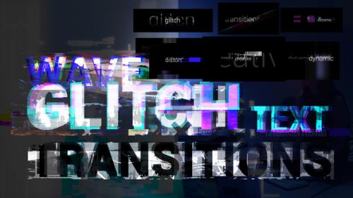 Videohive - Wave Glitch Text Transitions - 38175389
