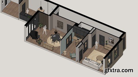 How to make a 3D floor plan interior design in SketchUp Free