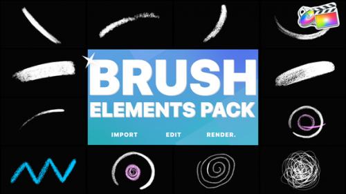 Videohive - Brush Elements | FCPX - 38214312