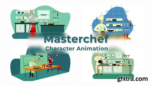 Videohive Masterchef Cooking Animation Scene 01 38195175