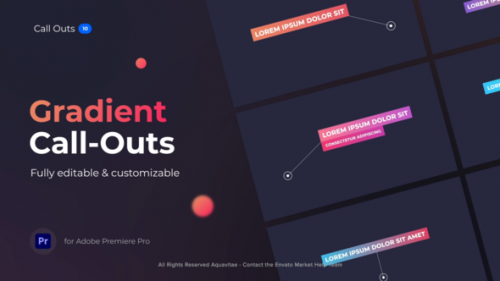 Videohive - Gradient Call Outs l MOGRT for Premiere Pro - 38196841