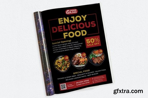 Enjoy Delicious Food Ads Magazine ZGW977R