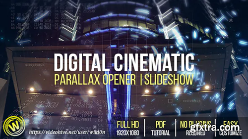 Videohive Digital Cinematic Parallax Opener | Slideshow 19334286