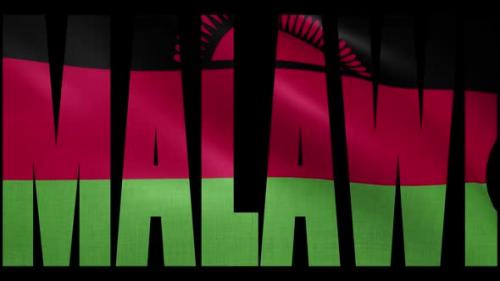 Videohive - Malawi Flag Into Country Name - 38219915