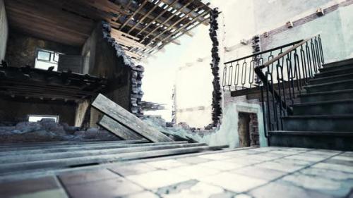 Videohive - Abandoned Ruined Building After War - 38161788