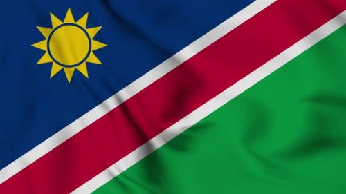 Videohive - Namibia flag seamless waving animation - 38172706