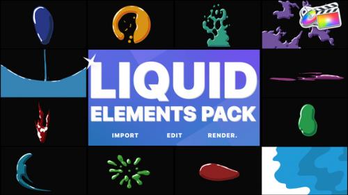 Videohive - Liquid Elements | FCPX - 38231608