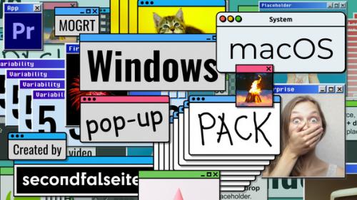 Videohive - Windows / macOS Pop-up Pack | Premiere Pro - 38309473