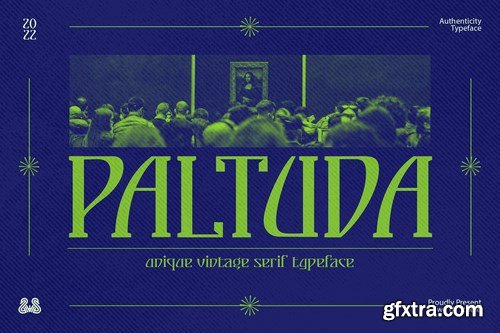 Paltuda - Unique Vintage Serif Typeface