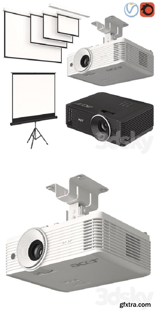 Projector Acer with Screens Set