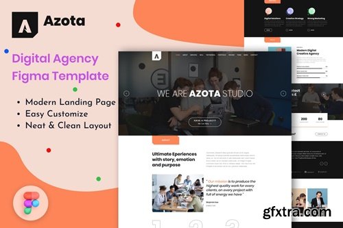 Azota - Creative Agency Figma Template G2PZK4E