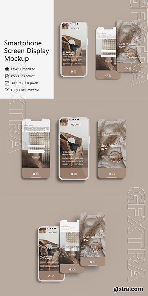 FA - Smartphone Screen Display Mockup 3WZNG3E