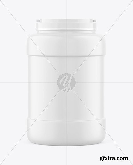 3500ml Matte Plastic Jar Mockup 95069
