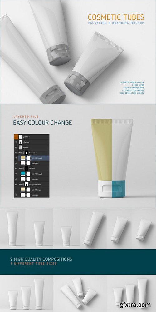 Cosmetic Tubes Mock-up