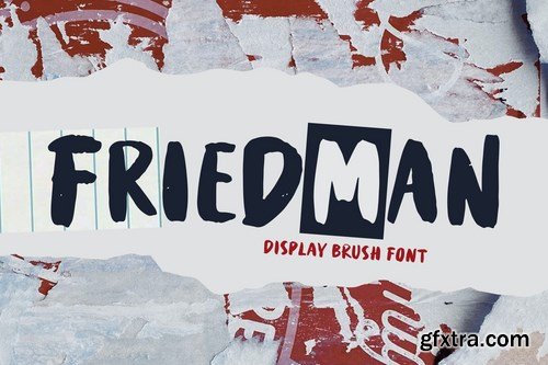 Friedman - Display Brush Font