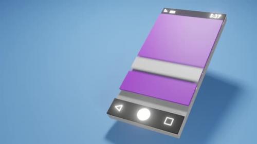 Videohive - A Shapefile Of A Smartphone With A Heart - 38337966