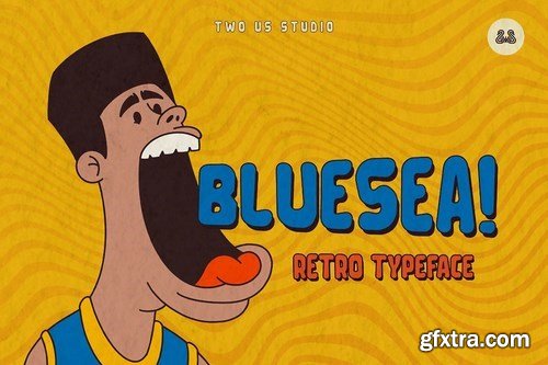 Bluesea - Retro Typeface Font