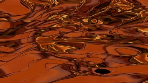 Videohive - Abstract Gold Color Marble Liquid Animation Background - 38359352