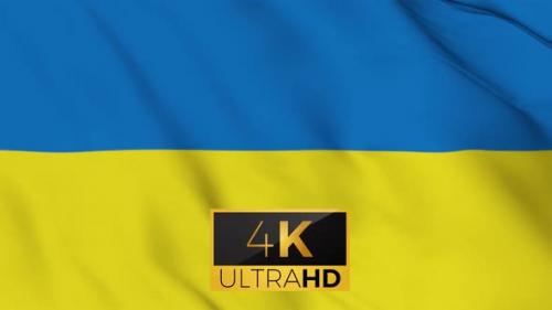 Videohive - Waving Ukraine Flag 4K - 38315144