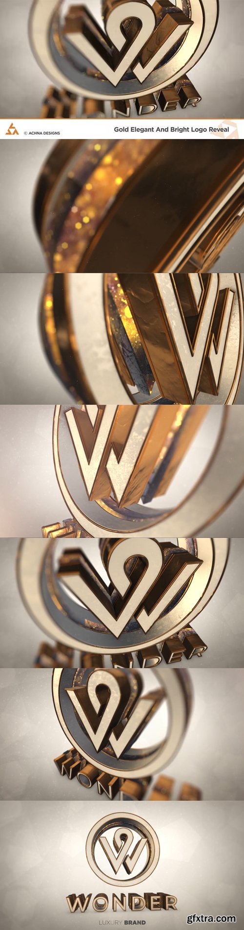 Videohive - Gold Elegant And Bright Logo Reveal - 36339673