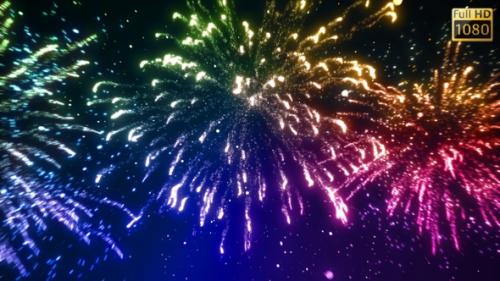 Videohive - Colorful Fireworks Celebrate - 38317087