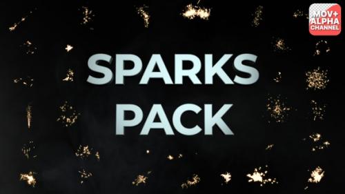Videohive - Sparks Pack | Motion Graphics - 38317579