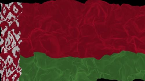 Videohive - flag Belarus turns into smoke. State weakening concept a crisis, alpha channel - 38339990