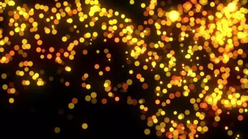 Videohive - Particles Glitter Gold Loop - 38418104