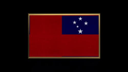 Videohive - Samoa 3D Flag - 38426688