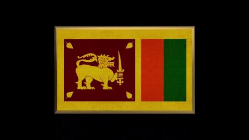 Videohive - Sri Lanka 3D Flag - 38428370
