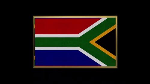 Videohive - South Africa 3D Flag - 38428373
