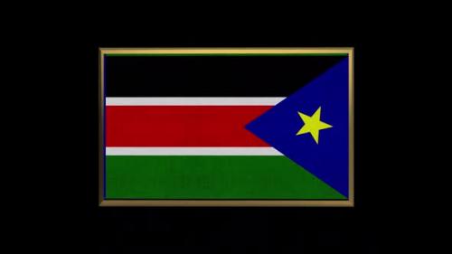 Videohive - South Sudan 3D Flag - 38428376