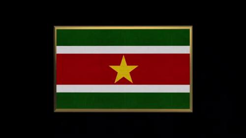 Videohive - Suriname 3D Flag - 38428430
