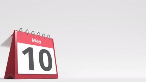 Videohive - May 11 Date on the Flip Desk Calendar Page - 38399226