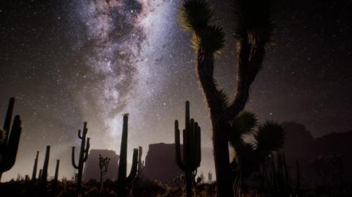 Videohive - The Milky Way Above the Utah Desert USA - 38410927