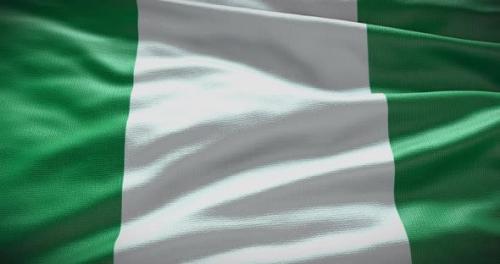 Videohive - Nigeria waving flag loop 4K - 38451569