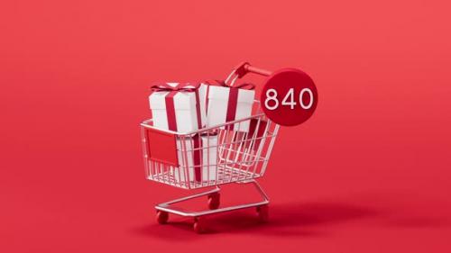 Videohive - Shopping cart with number count - 38458264
