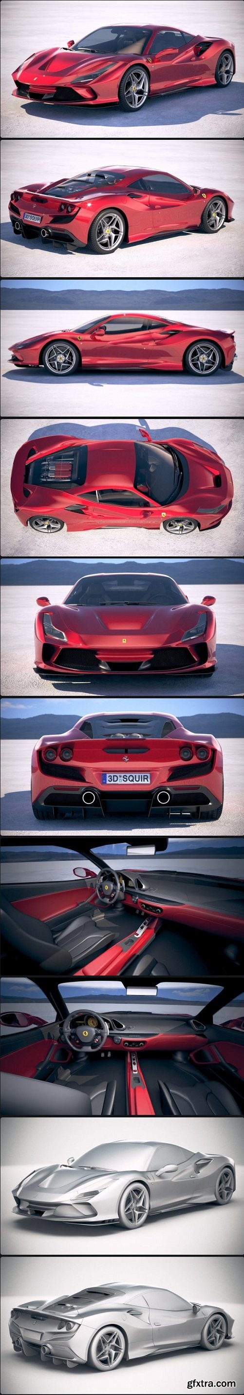 Ferrari F8 Tributo 2020 3D Model