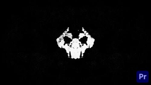 Videohive - Rorschach Ink Blots - Horror Logo | Premiere Pro - 38437377