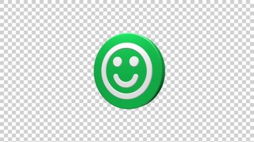 Videohive - Smile Icon Rotating - 38454231