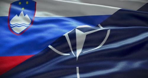 Videohive - Slovenia and NATO waving flag animation - 38455200
