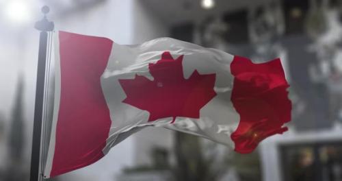 Videohive - Canadian national flag. Canada country waving flag - 38485777