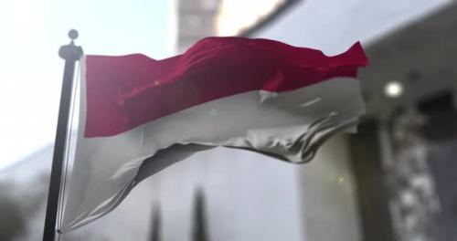 Videohive - Indonesian national flag. Indonesia country waving flag - 38485968