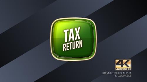 Videohive - Tax Return Rotating Sign 4K - 38458956