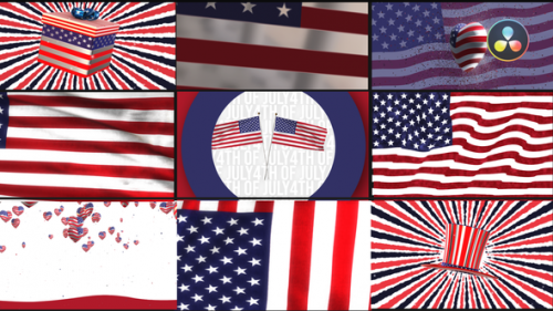 Videohive - 4th of July Transitions Pack - 38510542